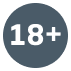 18+ age restriction